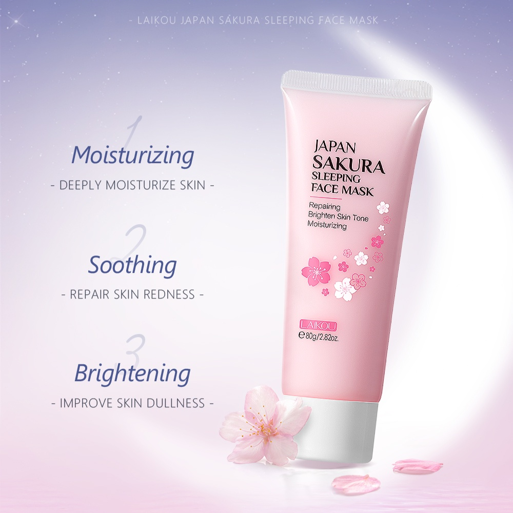 LAIKOU Sakura Sleeping Mask 80g Laikou