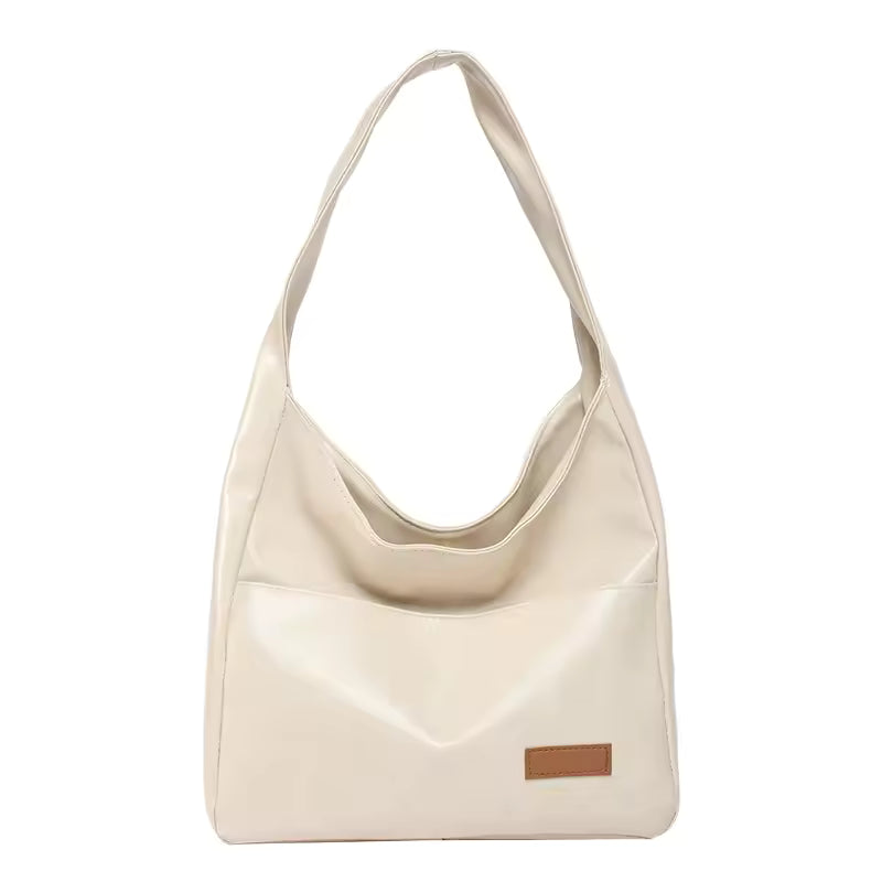 Large Capacity Bracket Women PU Leather Bag