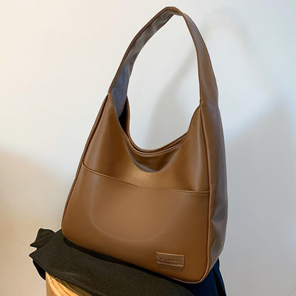 Large Capacity Bracket Women PU Leather Bag